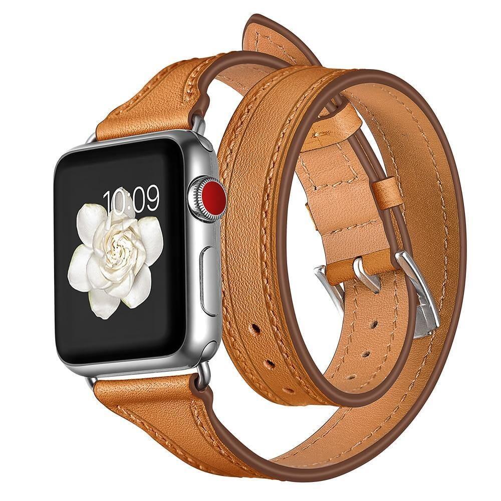 Genuine Leather Apple Watch Band - arleathercraft