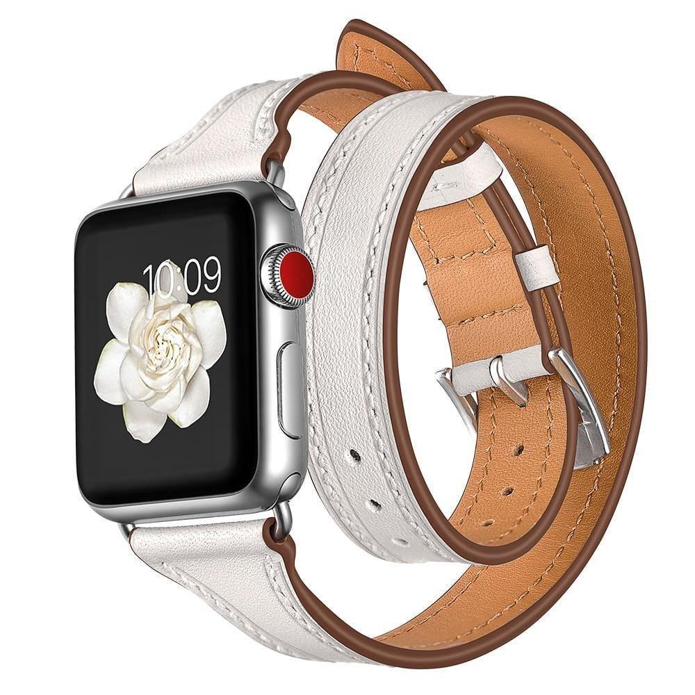 Genuine Leather Apple Watch Band - arleathercraft