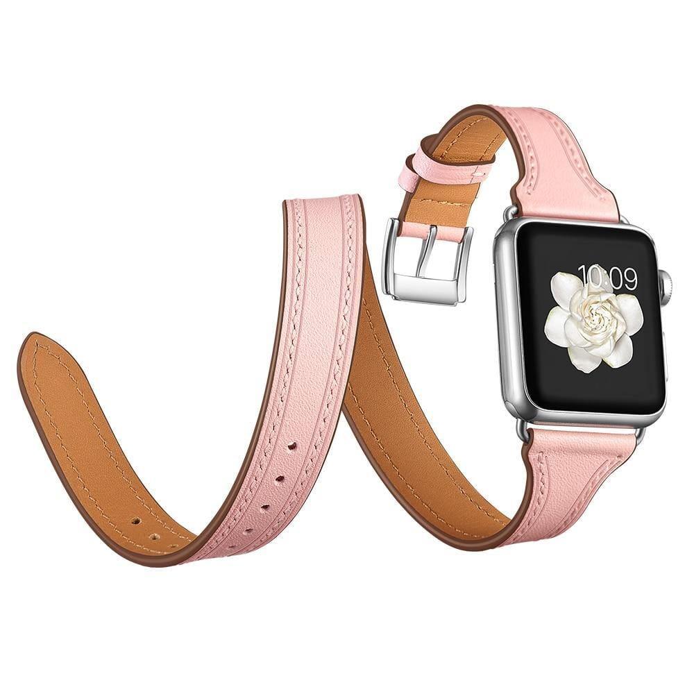 Genuine Leather Apple Watch Band - arleathercraft