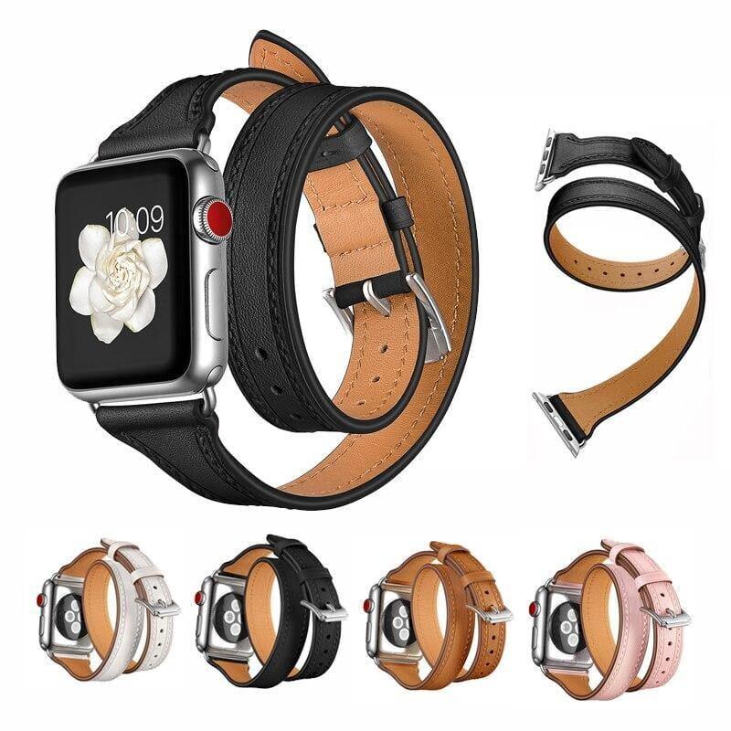 Genuine Leather Apple Watch Band - arleathercraft