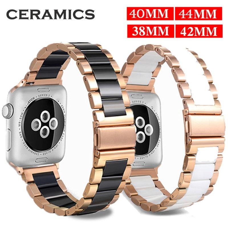 Stainless Steel Ceramic Apple Band - arleathercraft