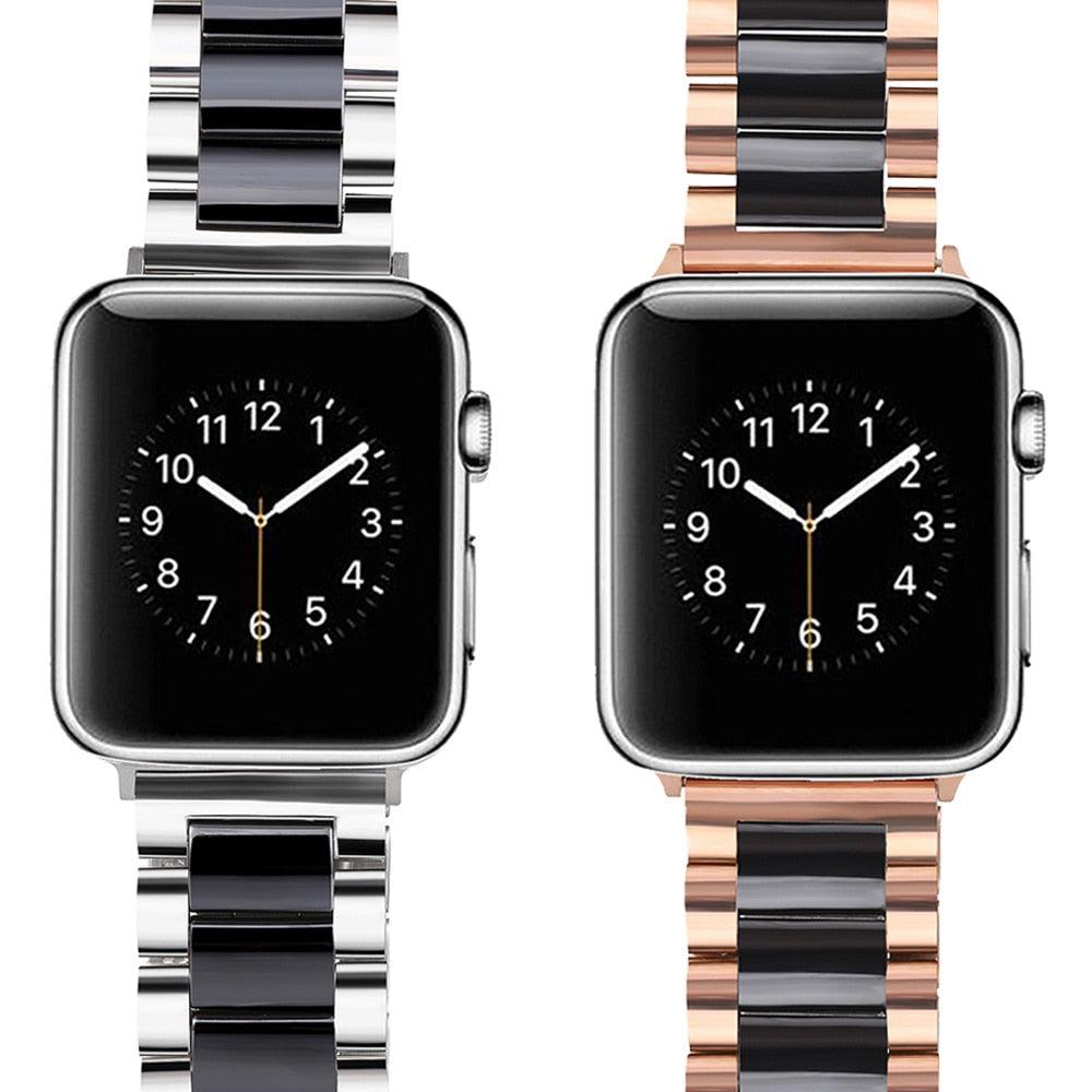 Stainless Steel Ceramic Apple Band - arleathercraft