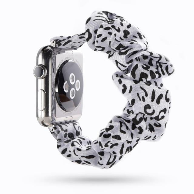 Scrunchie Elastic Apple Watch Band - arleathercraft