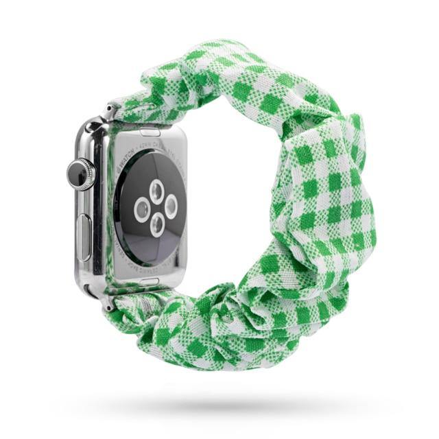 Scrunchie Elastic Apple Watch Band - arleathercraft
