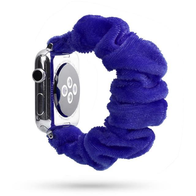 Scrunchie Elastic Apple Watch Band - arleathercraft