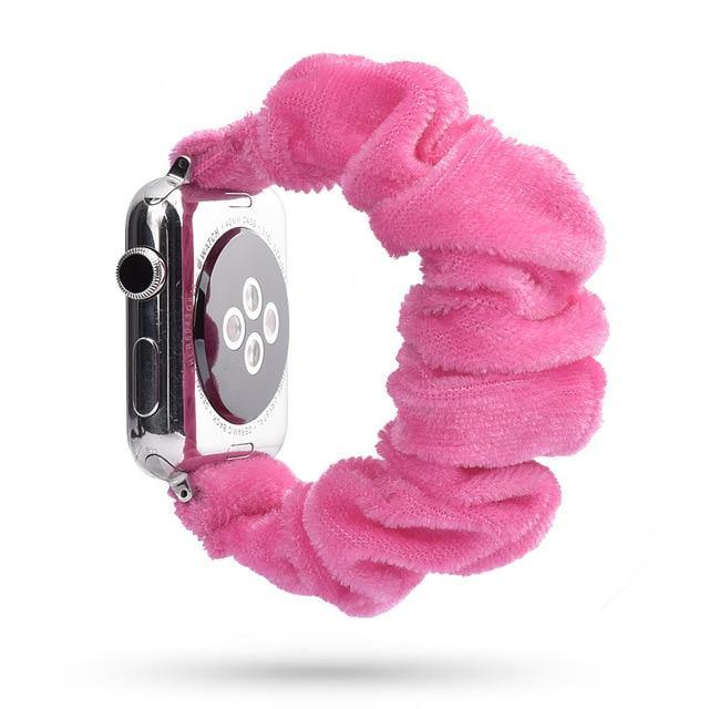 Scrunchie Elastic Apple Watch Band - arleathercraft