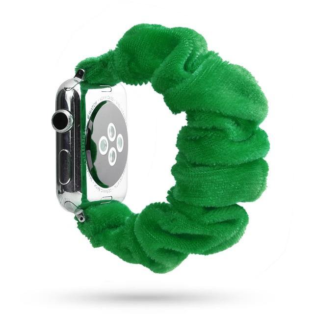 Scrunchie Elastic Apple Watch Band - arleathercraft