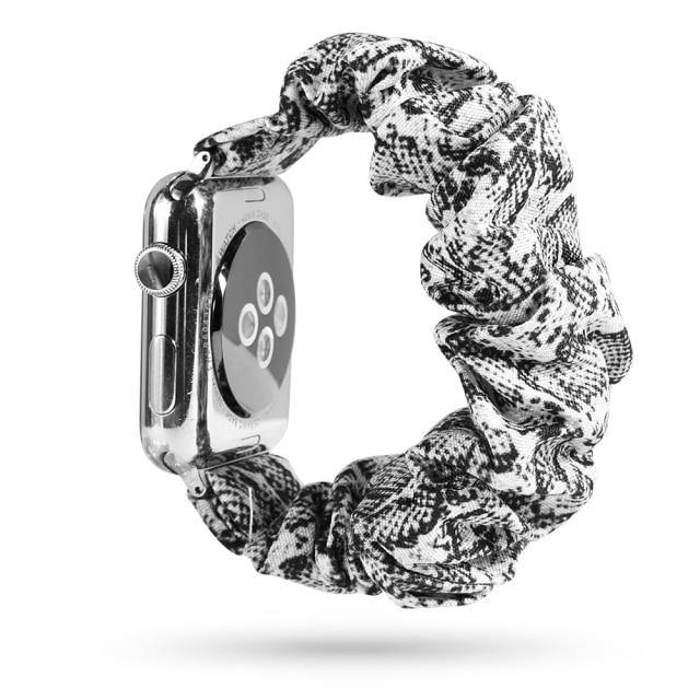 Scrunchie Elastic Apple Watch Band - arleathercraft