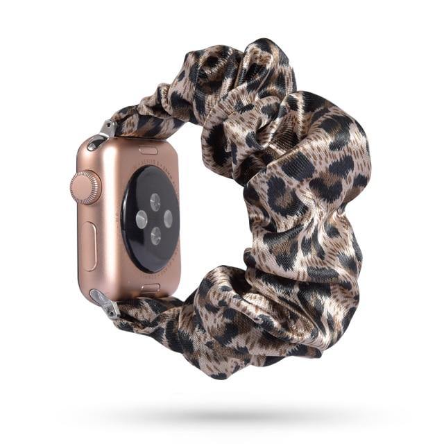 Scrunchie Elastic Apple Watch Band - arleathercraft