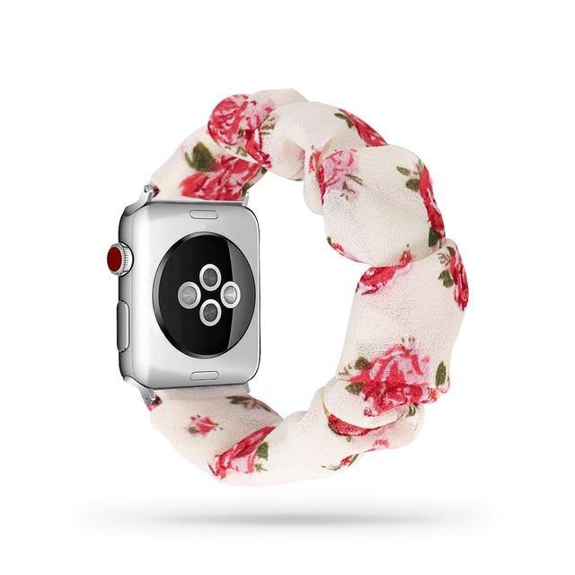 Scrunchie Elastic Apple Watch Band - arleathercraft