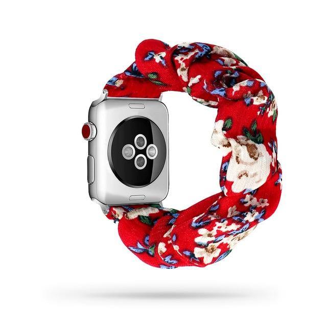 Scrunchie Elastic Apple Watch Band - arleathercraft