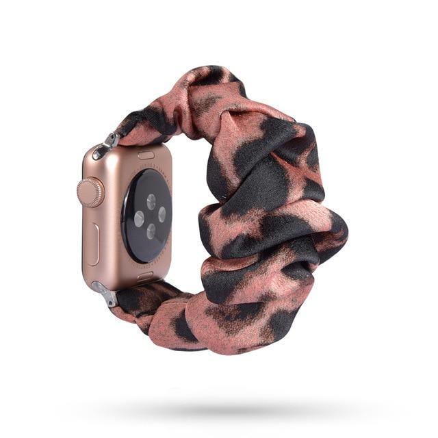 Scrunchie Elastic Apple Watch Band - arleathercraft
