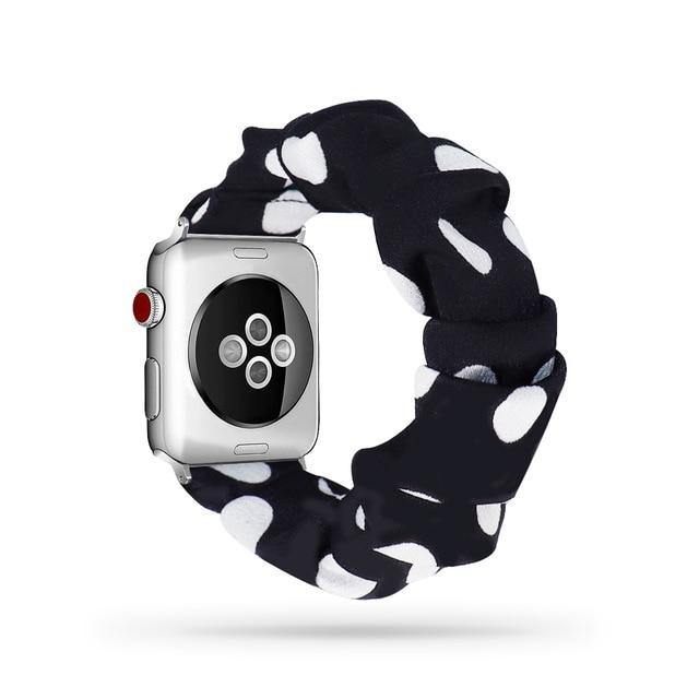 Scrunchie Elastic Apple Watch Band - arleathercraft