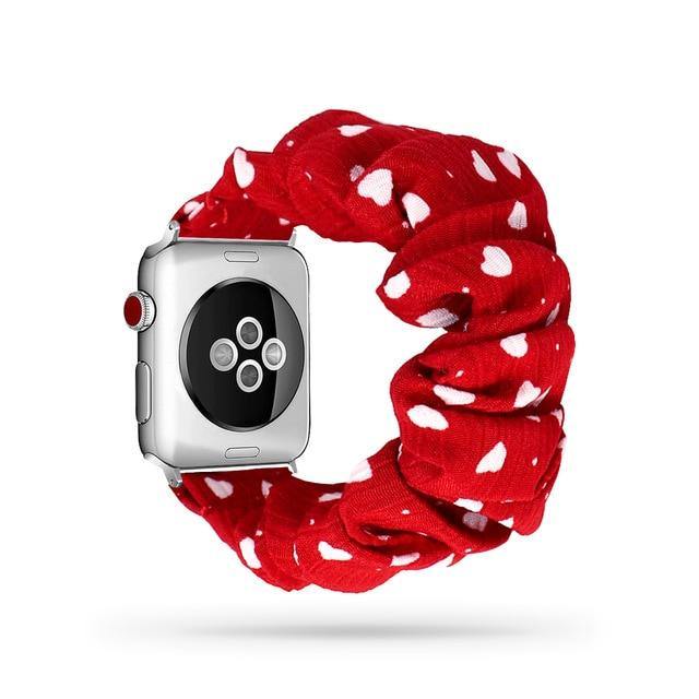 Scrunchie Elastic Apple Watch Band - arleathercraft
