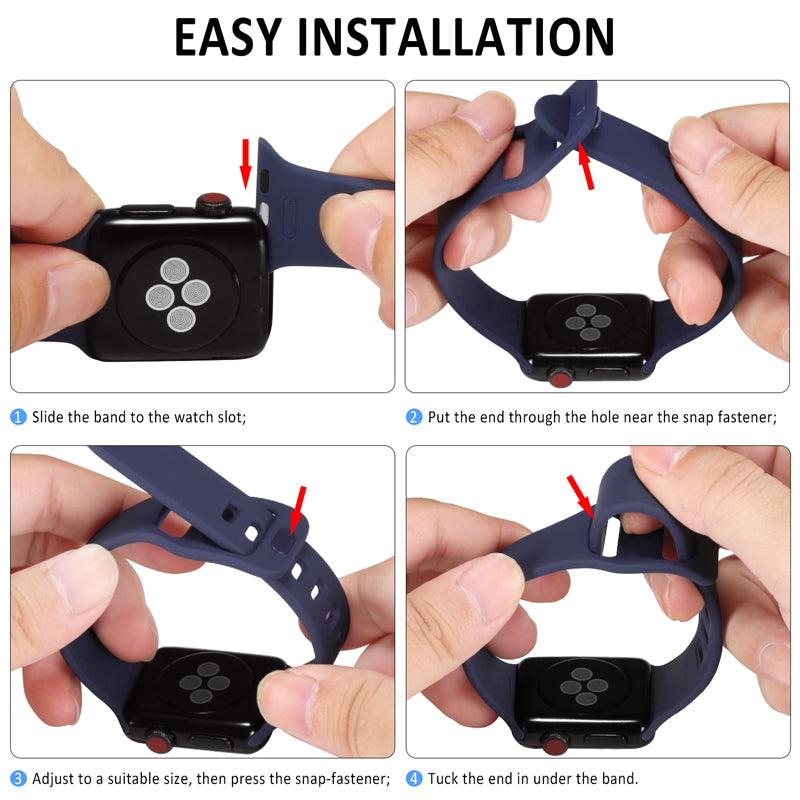 Silicone Apple Watch Band - arleathercraft