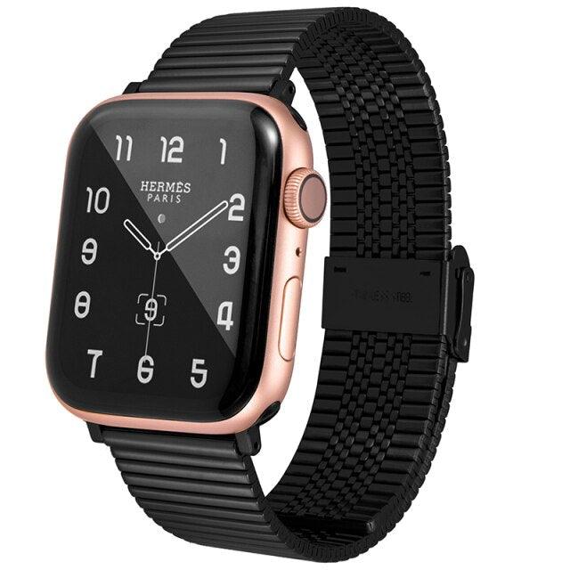 Stainless Steel Apple Watch Strap - arleathercraft