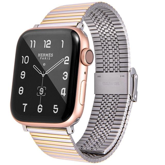 Stainless Steel Apple Watch Strap - arleathercraft