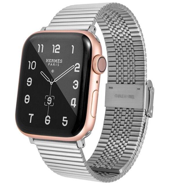 Stainless Steel Apple Watch Strap - arleathercraft