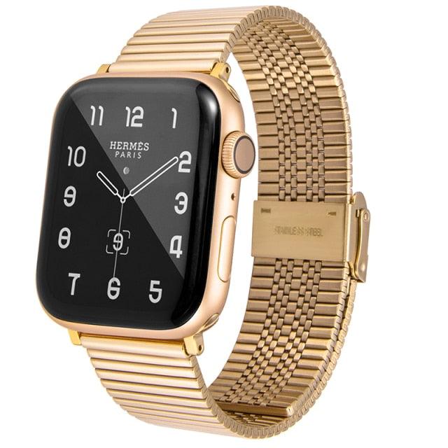 Stainless Steel Apple Watch Strap - arleathercraft
