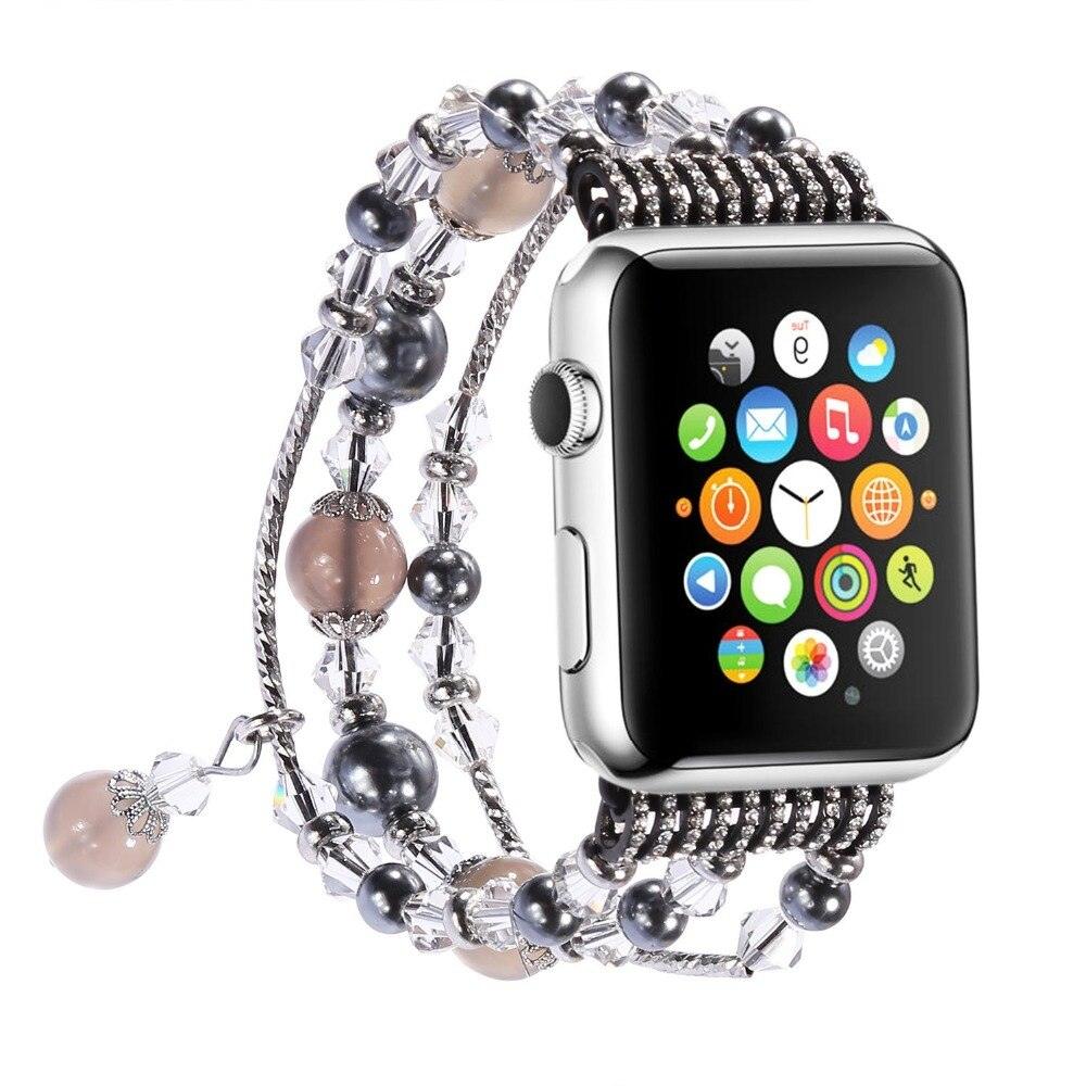 Beaded Apple Watch Band - arleathercraft
