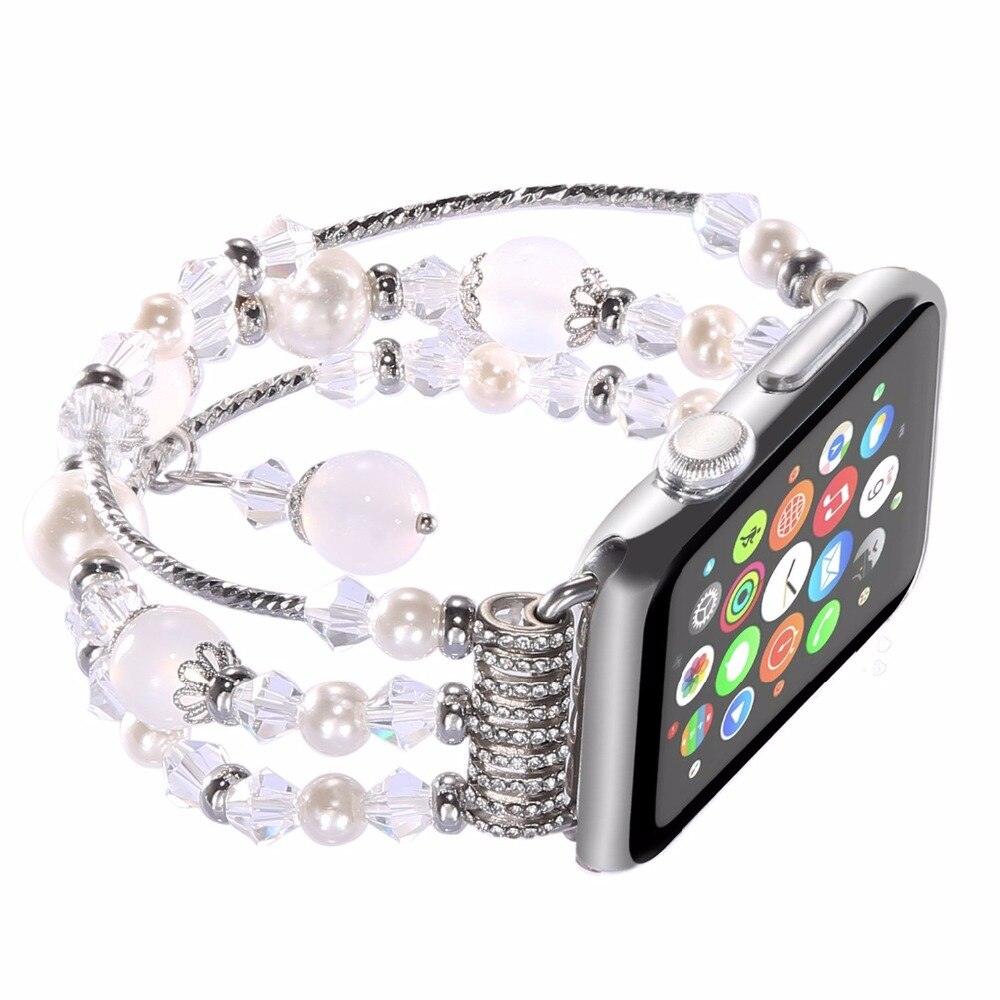 Beaded Apple Watch Band - arleathercraft