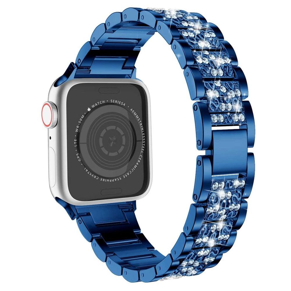 Diamond Apple Watch Band - arleathercraft