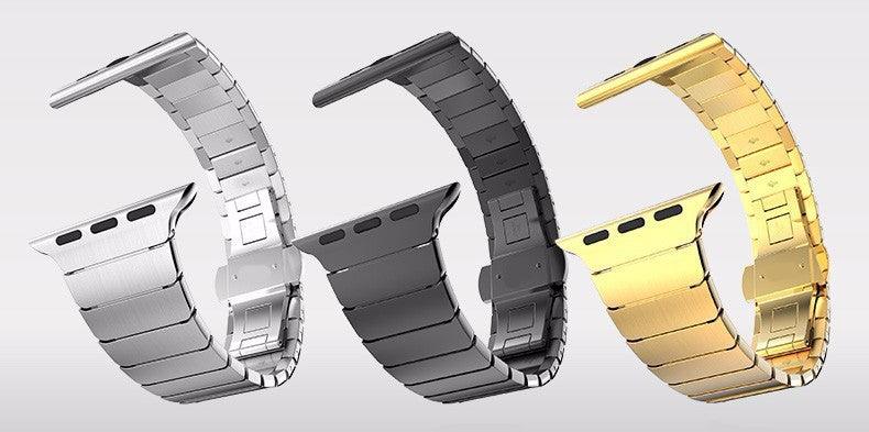 Stainless Steel Strap Apple Watch - arleathercraft