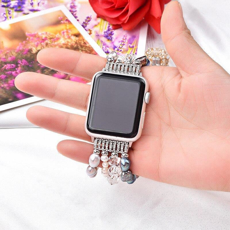 Pearl Apple Watch Band - arleathercraft