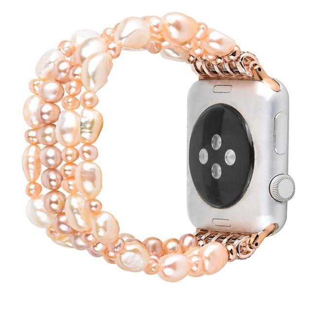 Pearl Apple Watch Band - arleathercraft