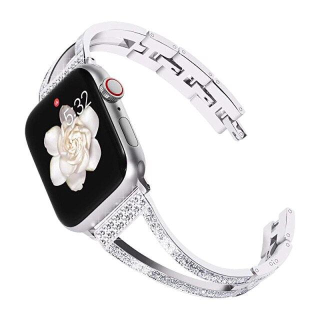 Diamond Apple Watch Band - arleathercraft