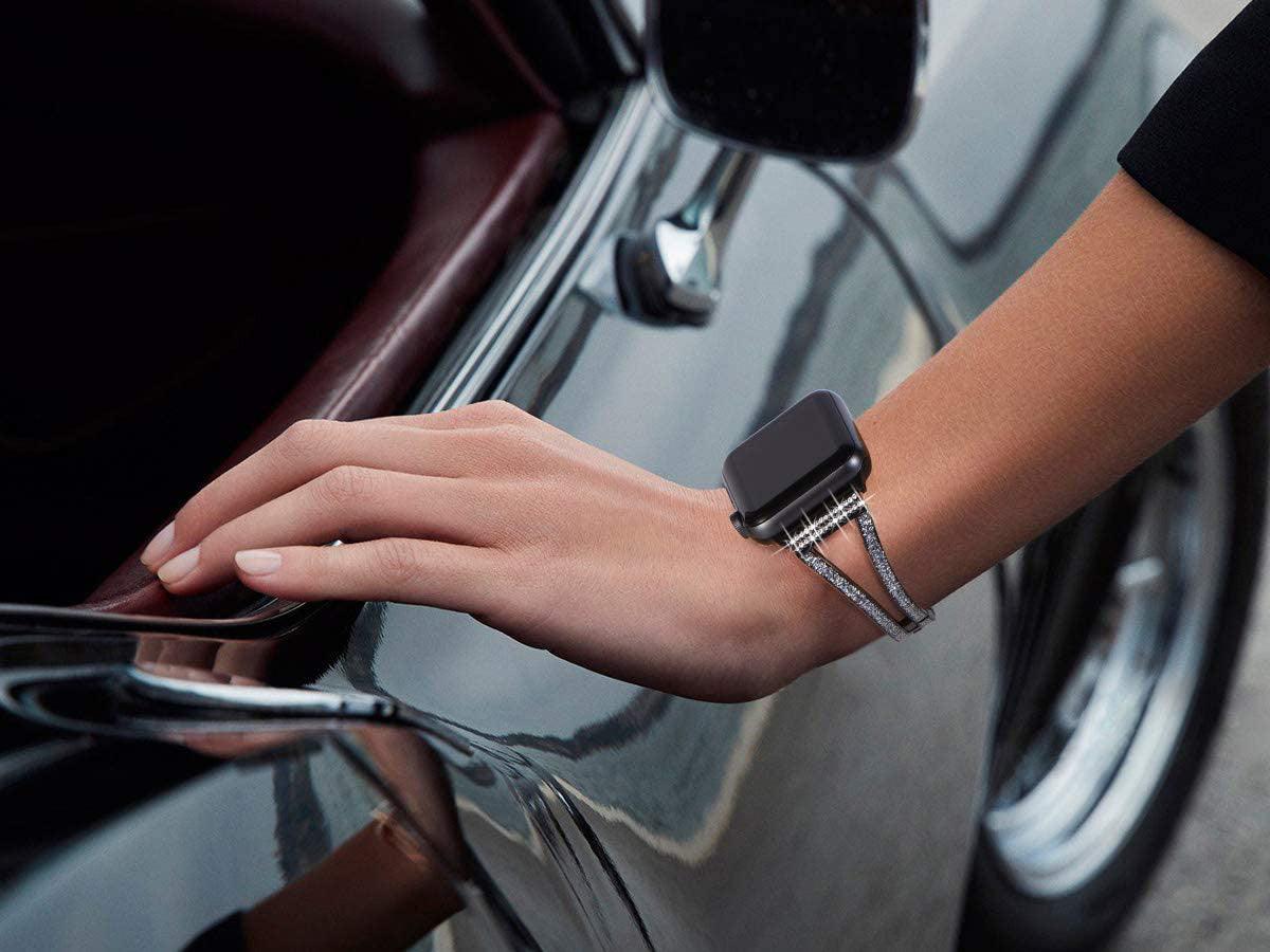 Diamond Apple Watch Band - arleathercraft