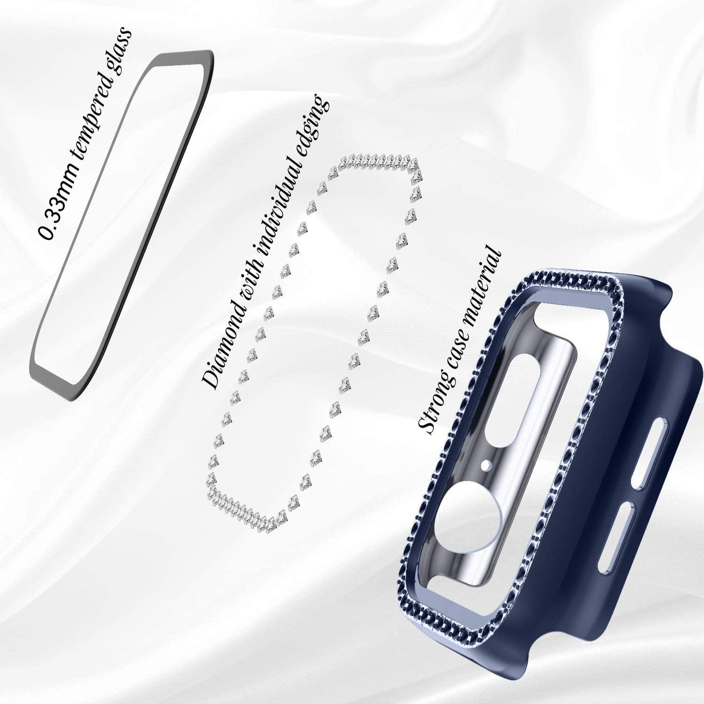 Diamond Apple Watch Case - arleathercraft