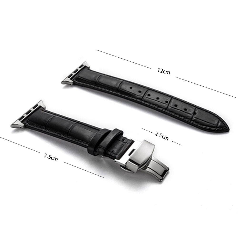 Genuine Leather Apple Watch Band - arleathercraft