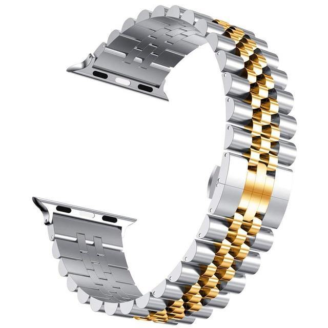 Stainless Steel Apple Watch Strap - arleathercraft