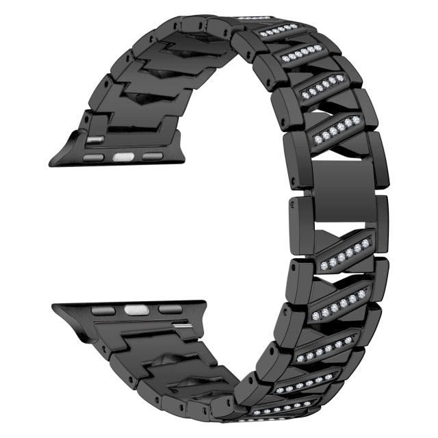 Diamond Apple Watch Band - arleathercraft