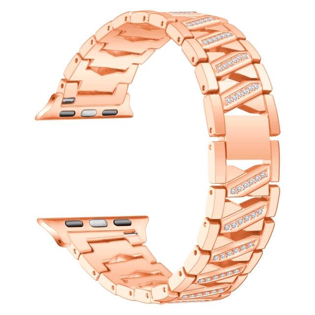 Diamond Apple Watch Band - arleathercraft