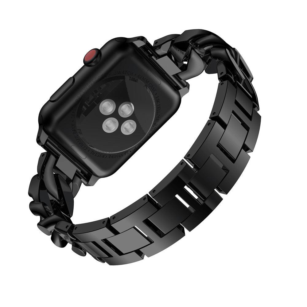 Diamond Apple Watch Band - arleathercraft