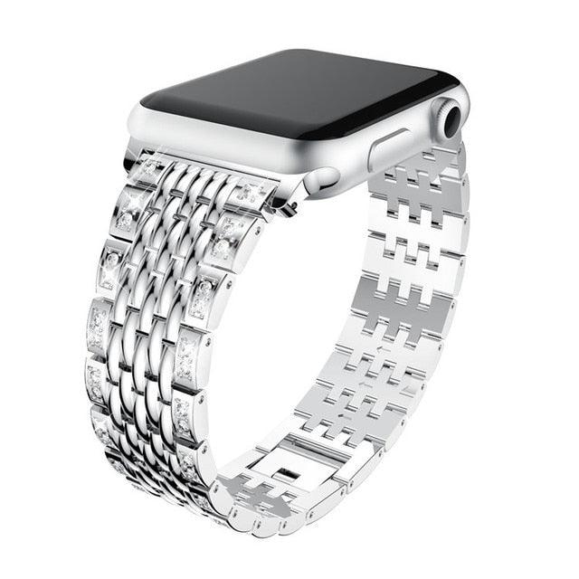Stainless Steel Strap Apple Watch - arleathercraft