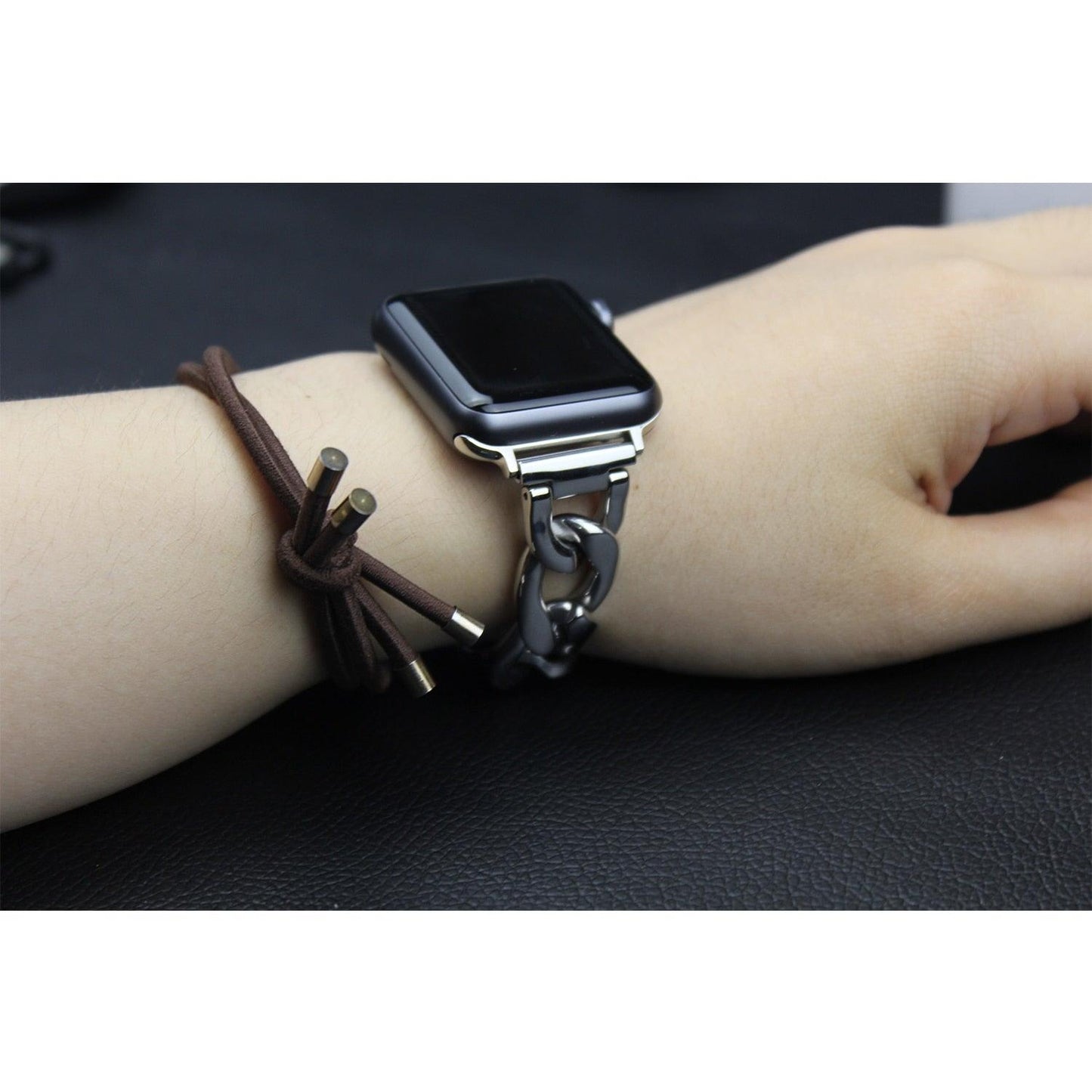 Stainless Steel Apple Watch Strap - arleathercraft