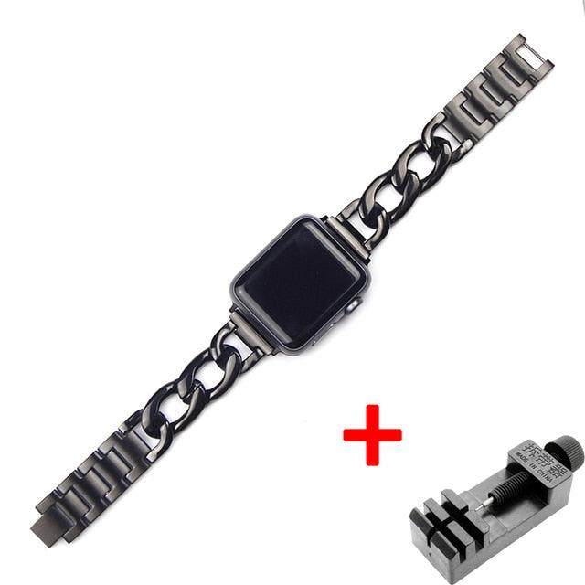 Stainless Steel Apple Watch Strap - arleathercraft