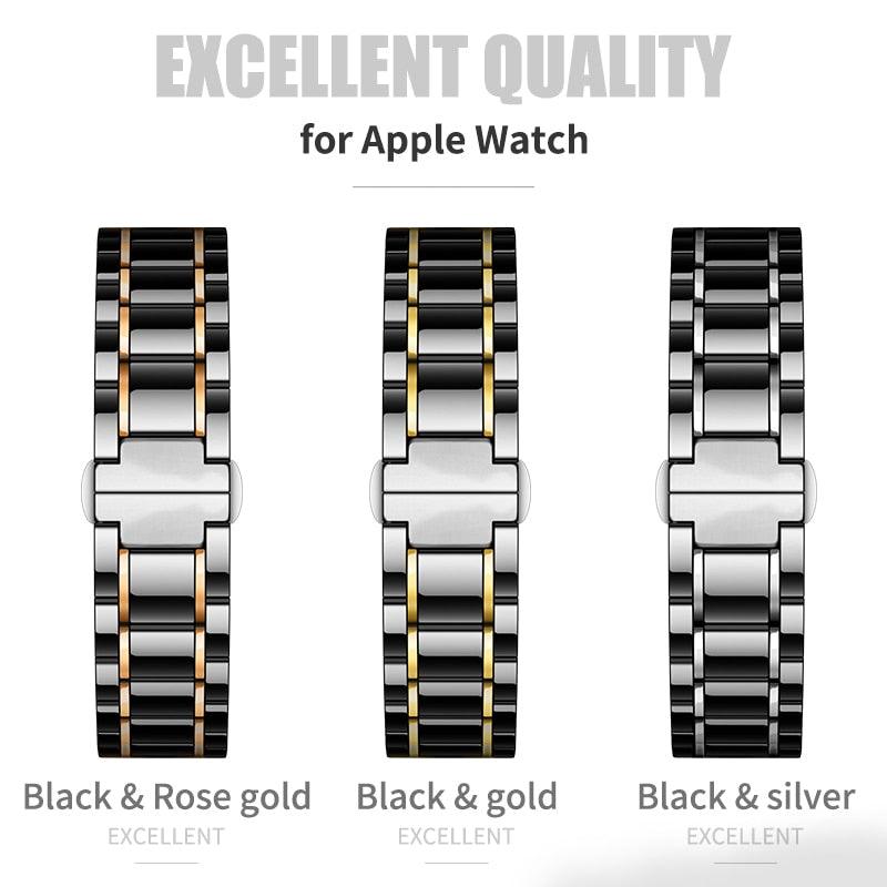Ceramic Apple Watch Band - arleathercraft