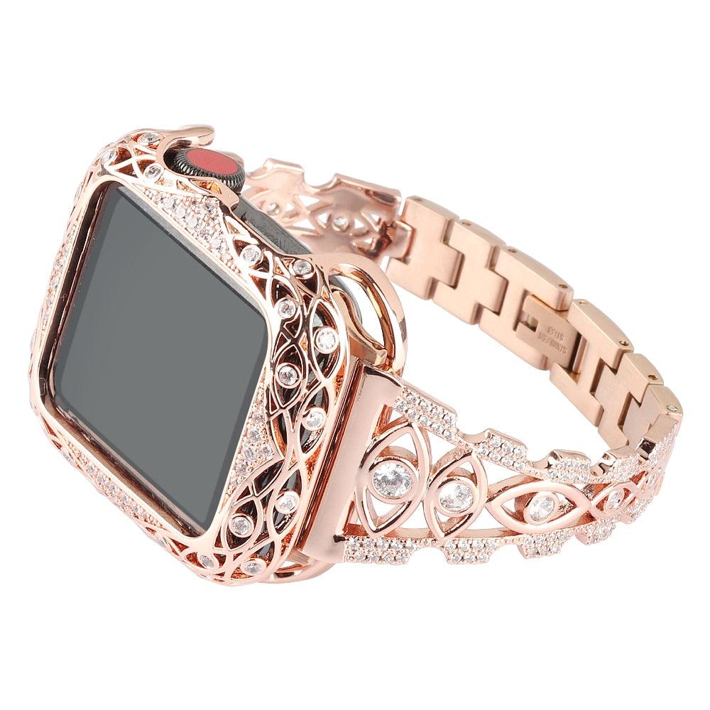 Diamond Apple Watch Band - arleathercraft