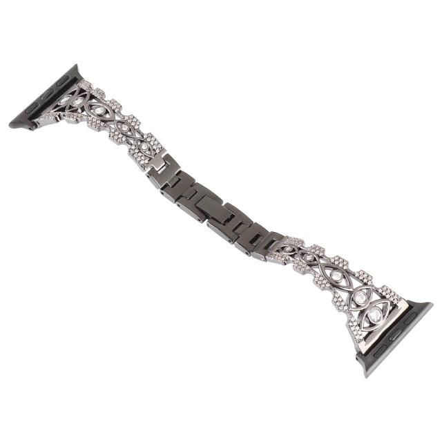 Diamond Apple Watch Band - arleathercraft