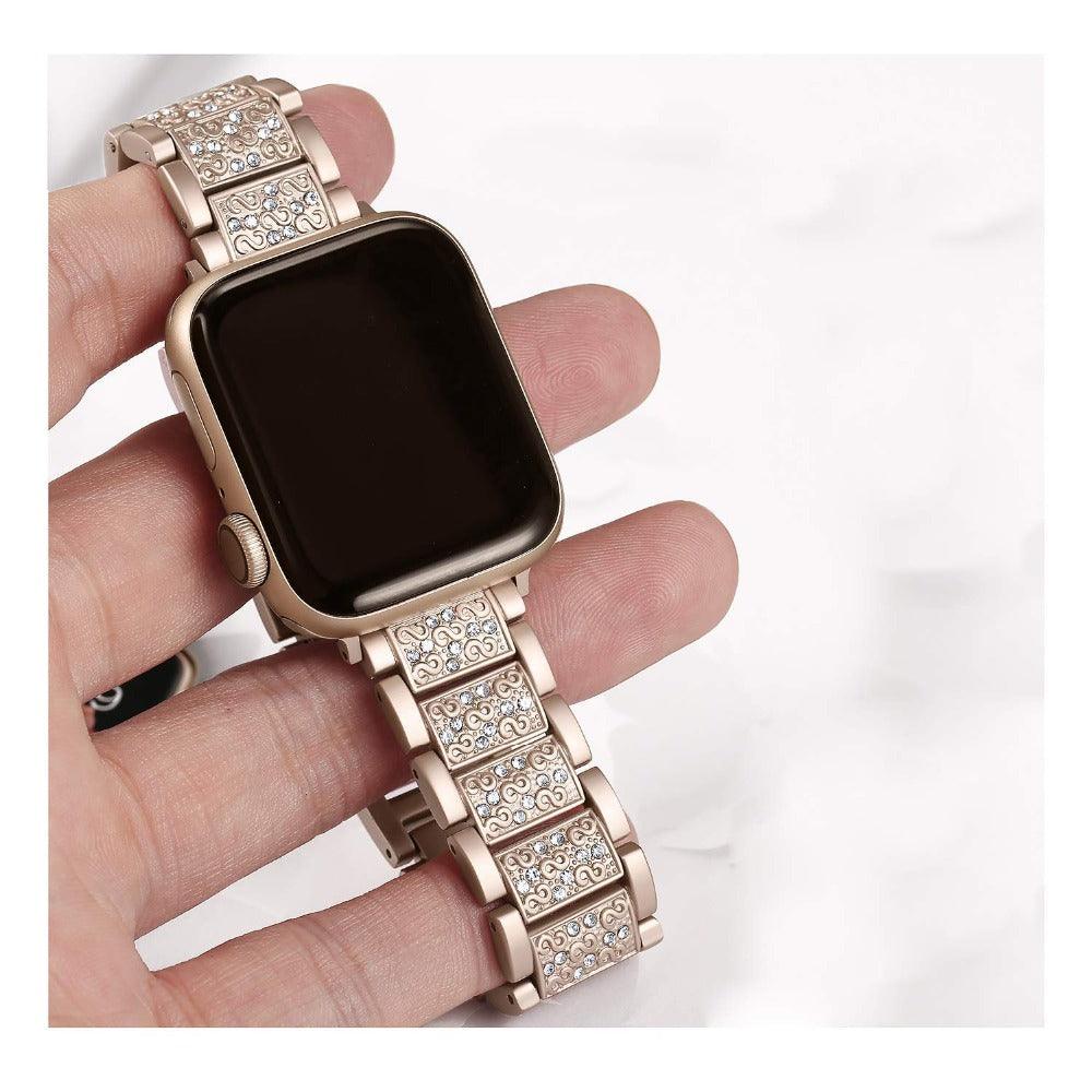 Diamond Apple Watch Band - arleathercraft