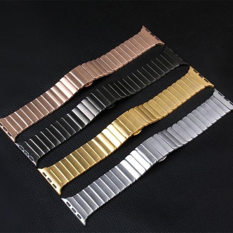 Stainless Steel Strap Apple Watch - arleathercraft