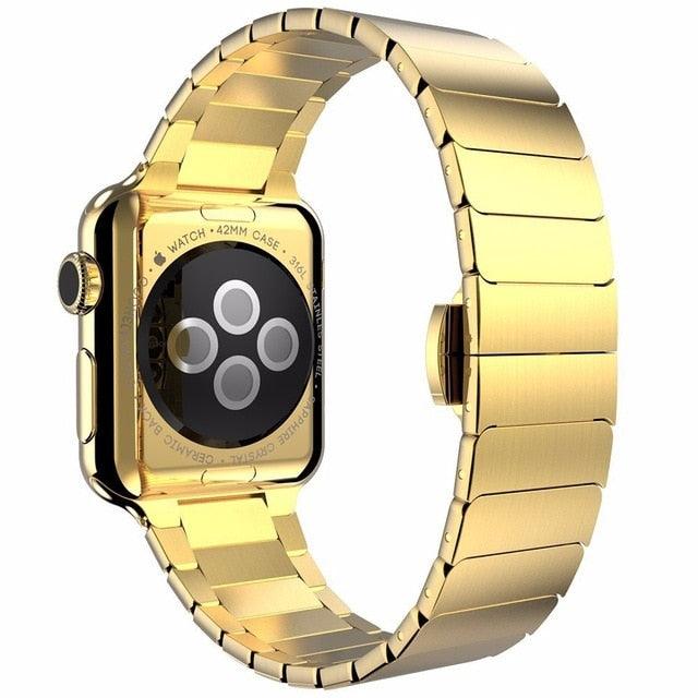 Stainless Steel Strap Apple Watch - arleathercraft