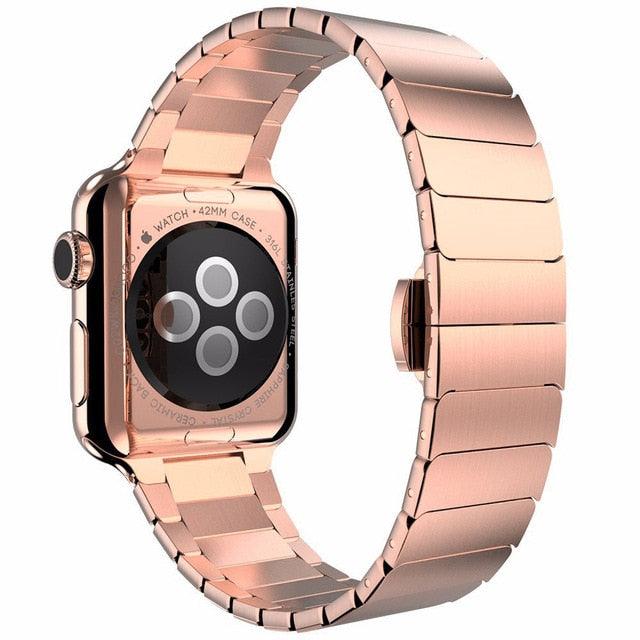 Stainless Steel Strap Apple Watch - arleathercraft