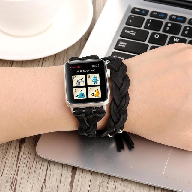 Vintage Leather Apple Watch Strap - arleathercraft