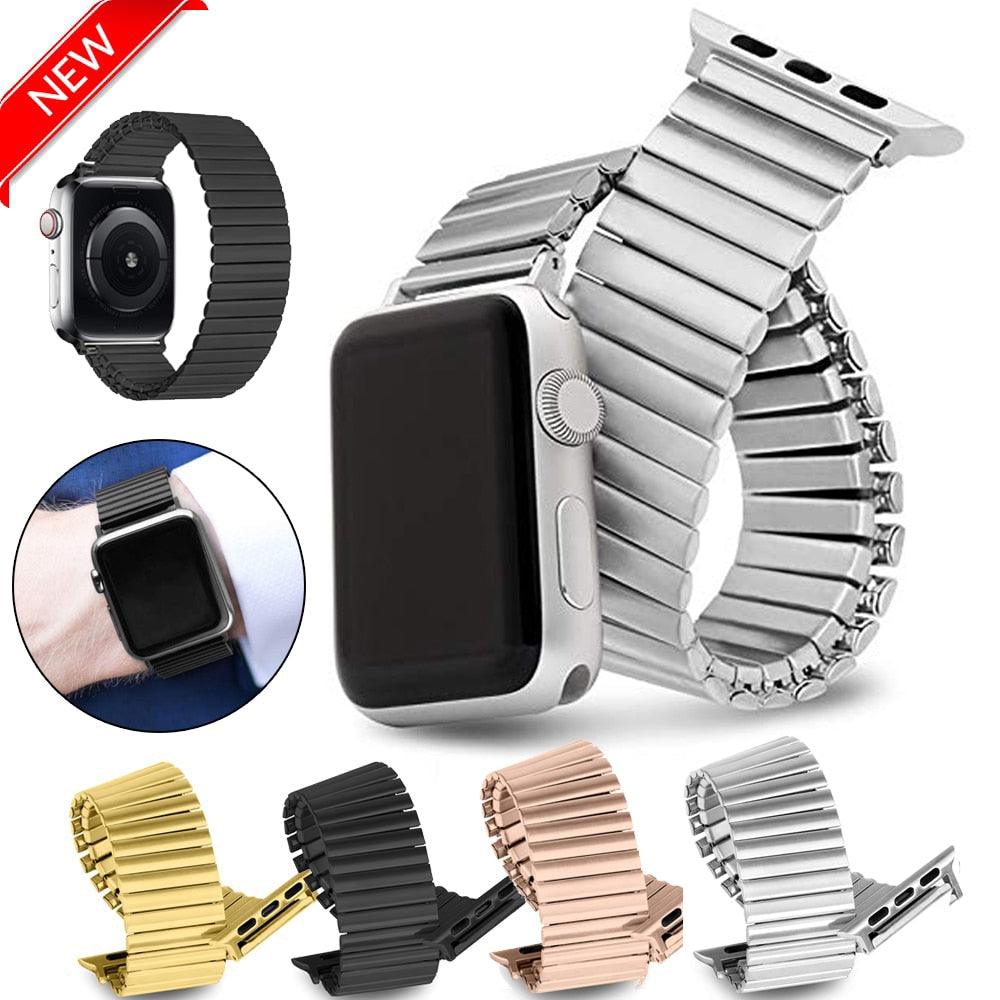 Stainless Steel Apple Watch Band - arleathercraft