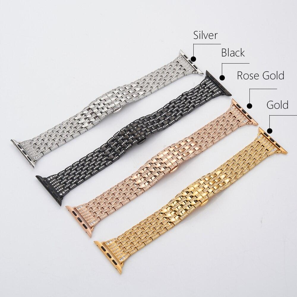 Diamond Apple Watch Band - arleathercraft